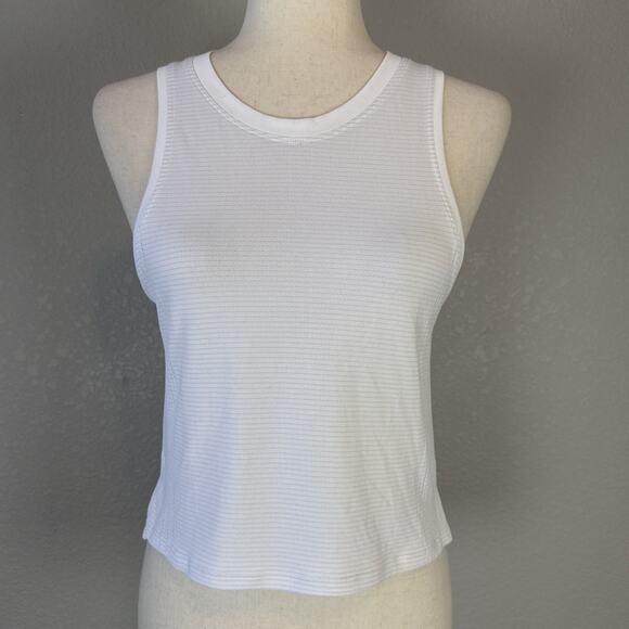 Lululemon Train to Be Tank Top Womens Size 4 White Lightweight - Picture 2 of 6